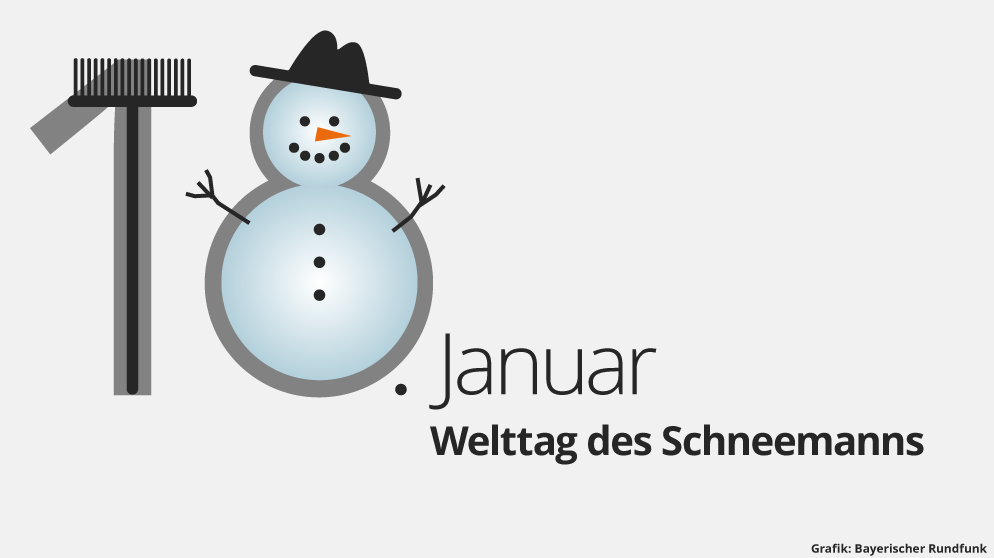 Der 18. Januar ist Welttag des Schneemanns | Bild: BR Der 18. Januar ist Welttag des Schneemanns | Bild: BR