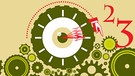 Illustration: Uhrenzahnwerk mit dem Hinweis, eine Stunde vor zustellen | Bild: BR/Tanja Begovic
