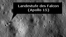 Fotos vom Landeplatz der Mondmission Apollo 15 mit sichtbarer Landestufe, aufgenommen vom LRO. Waren die Astronauten wirklich auf dem Mond? War es nicht nur alles eine große Täuschung? Die Mondsonde LRO fotografierte die Landeplätze - seht selbst! | Bild: NASA